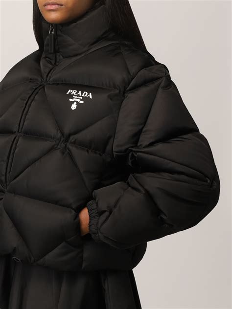 prada black blazer|Prada nylon jacket women's.